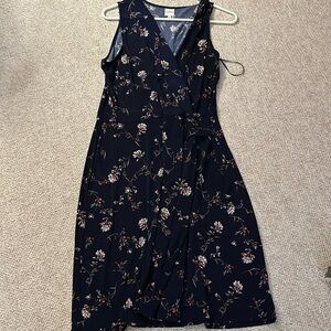 Navy Flower print